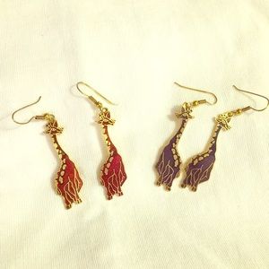 Giraffe earrings